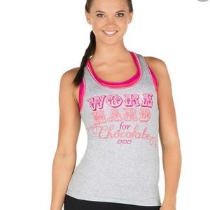 Lorna Jane Work Hard for Chocolate Tank